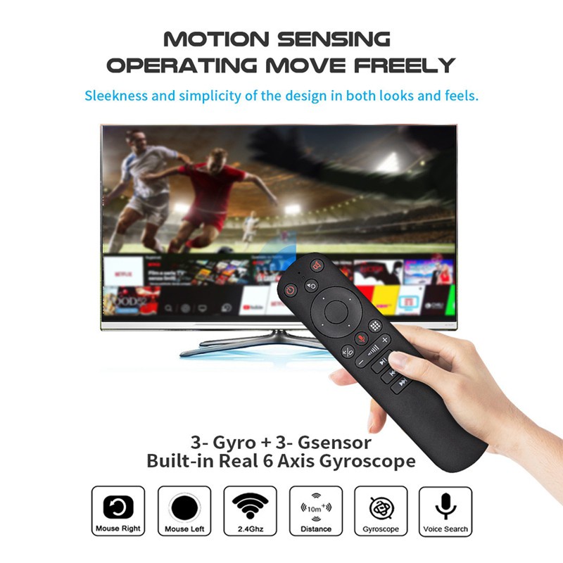 G50S Fly Air Mouse 2.4G Smart Voice Remote for X96 Mini H96 TV Box