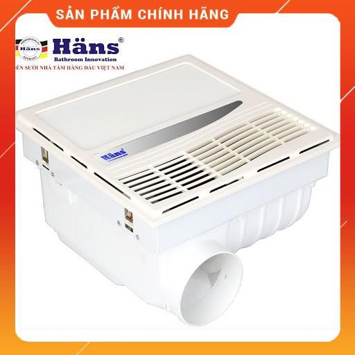 [Hỏa tốc 1 giờ] [FreeShip] Quạt thông gió kèm sưởi thổi-âm trần-công tắc HANS HA-S - Hàng cao cấp chính hãng