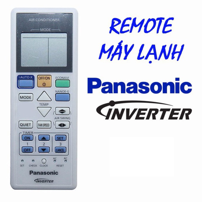 @ Điều khiển Remote máy lạnh PANASONIC inverter