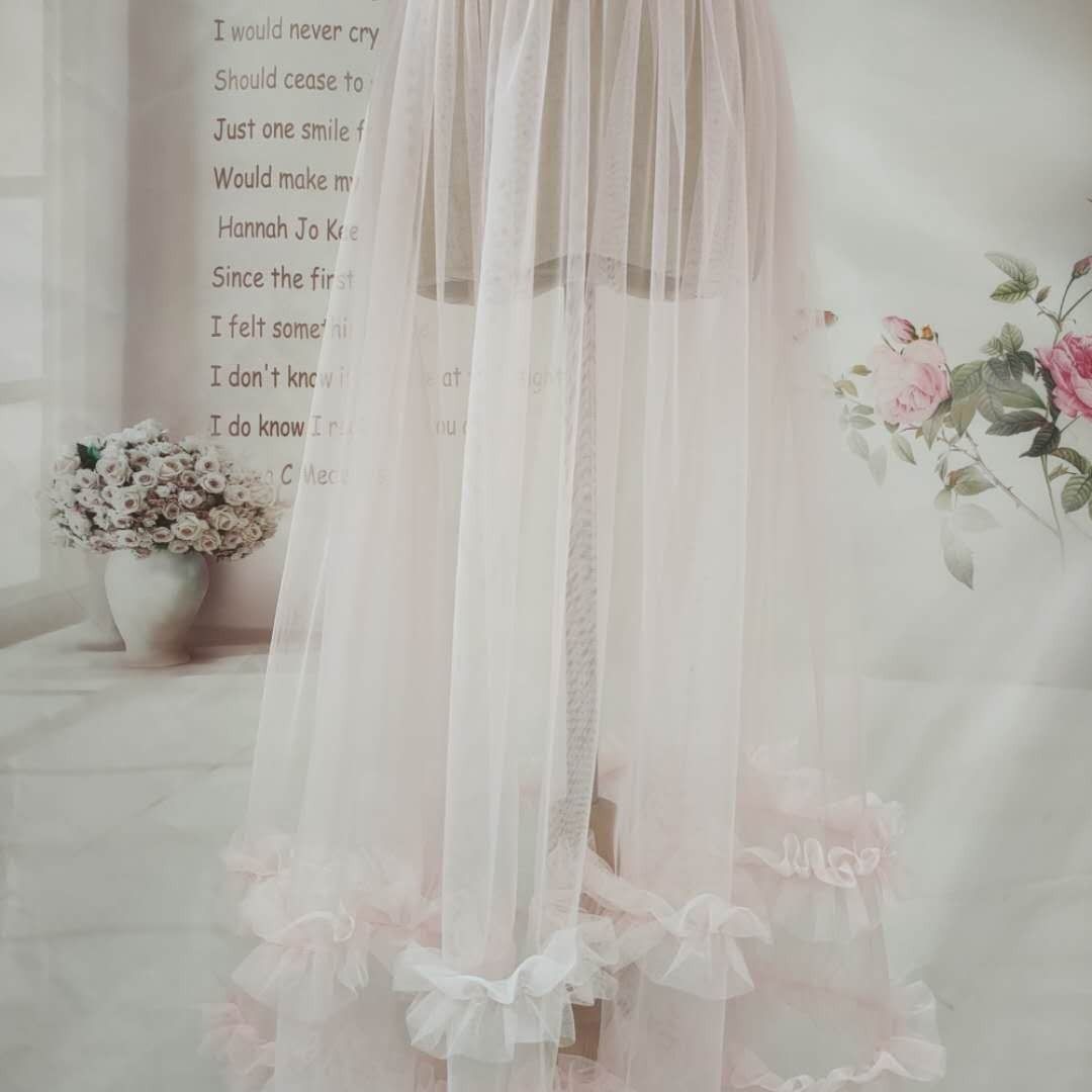 Fairy Skirt Single Layer Yarn High Waist Yarn Skirt A Women's Long Pettiskirt Midi skirt D148 | BigBuy360 - bigbuy360.vn