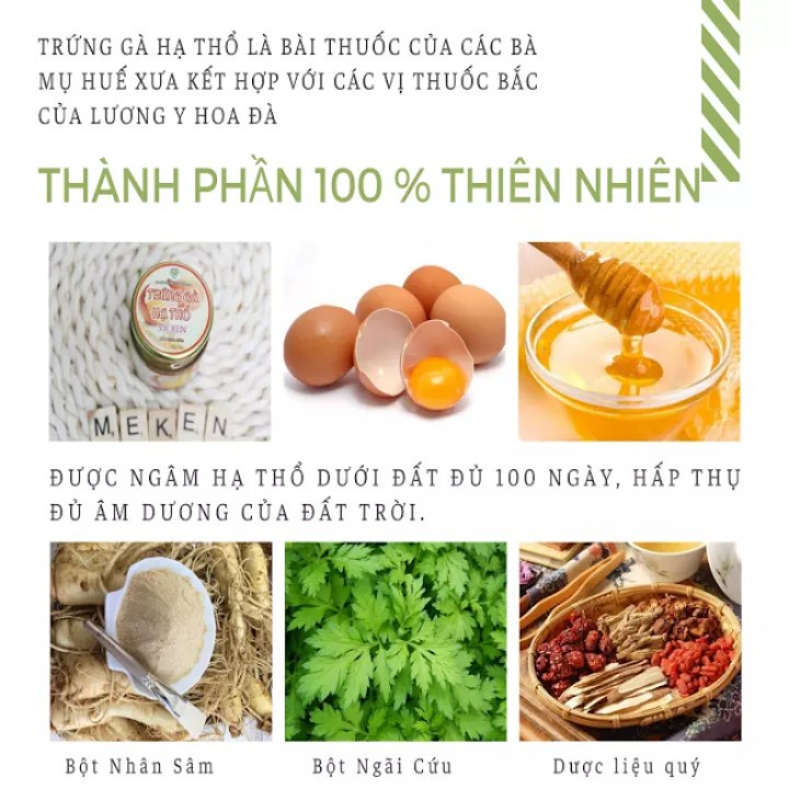 Trứng Gà Hạ Thổ Mẹ Ken, Mặt Nạ Collagen tươi, Ngừa Nám Tàn Nhang, Da Sáng Mịn, Dùng Xông Hơ Mẹ Sau Sinh