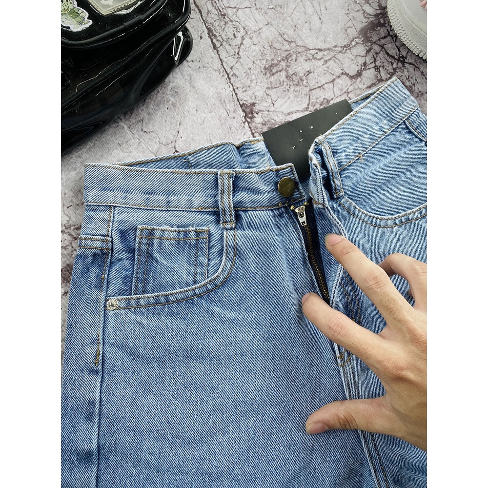 Quần Jean Short Nữ Basic Lưng Cao, Phong Cách Trẻ Trung, Năng Động, Với 3 Màu Cơ Bản Phong Cách Hàn Quốc | BigBuy360 - bigbuy360.vn