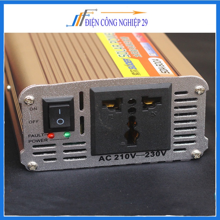 Kích điện solar SDA 12VDC lên 220VAC Sin Mô Phỏng