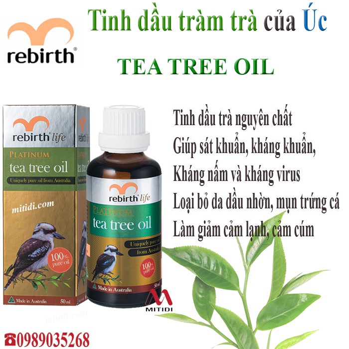 Tinh dầu tràm trà Rebirth Platinum Tea Tree Oil