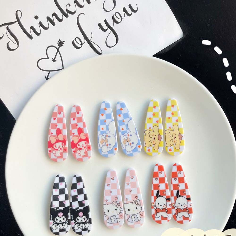 [Hàng mới về] Kẹp tóc in hình kuromi bb hoạt hình my melody đáng yêu thời trang