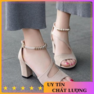 [ HÀNG CAO CẤP Sandan gót vuông 7cm