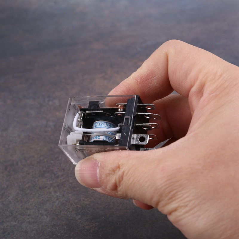 Set 2 Rơ Le Điện Từ JQX-13FL AC 110V DPDT 8-Pin 8P Chuyên Dụng