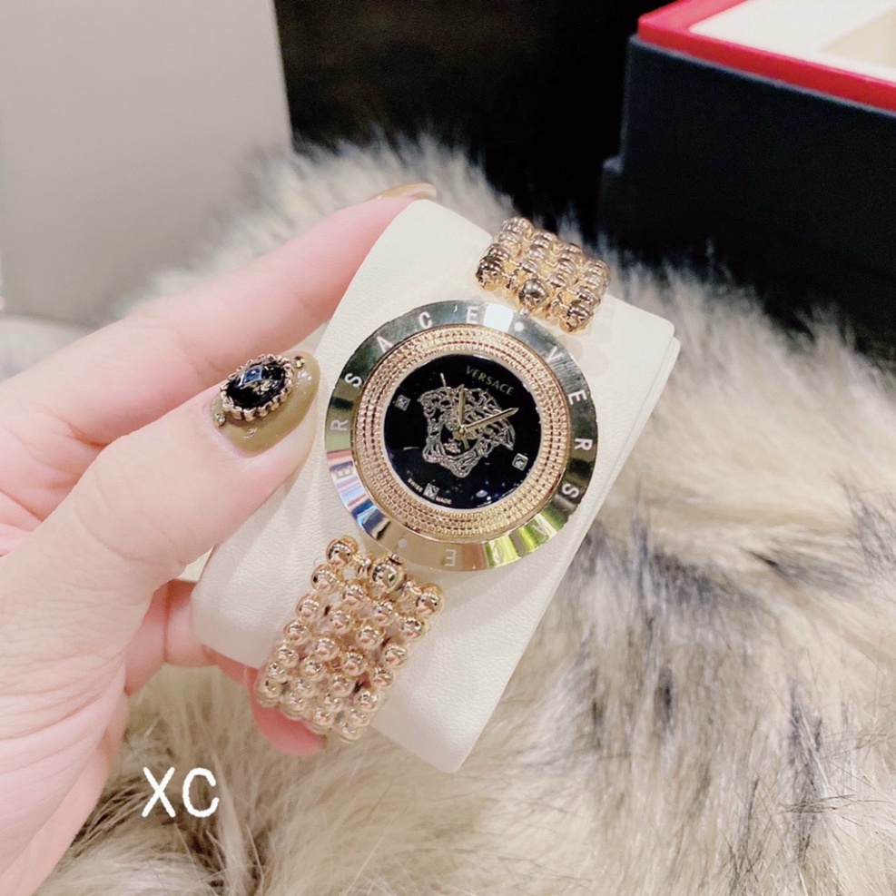 Đồng hồ nữ vercase dây bi hợp kim ko ko rỉ hợp trend thời trang giới trẻ, chống nước, bảo hành 12 tháng