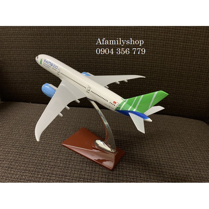 Mô hình máy bay tĩnh B787 Bamboo Airway 28cm
