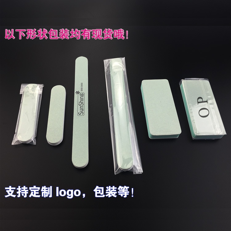 Cây Dũa Móng Tay Đánh Bóng Hai Mặt Màu Xanh Lá Và Trắng