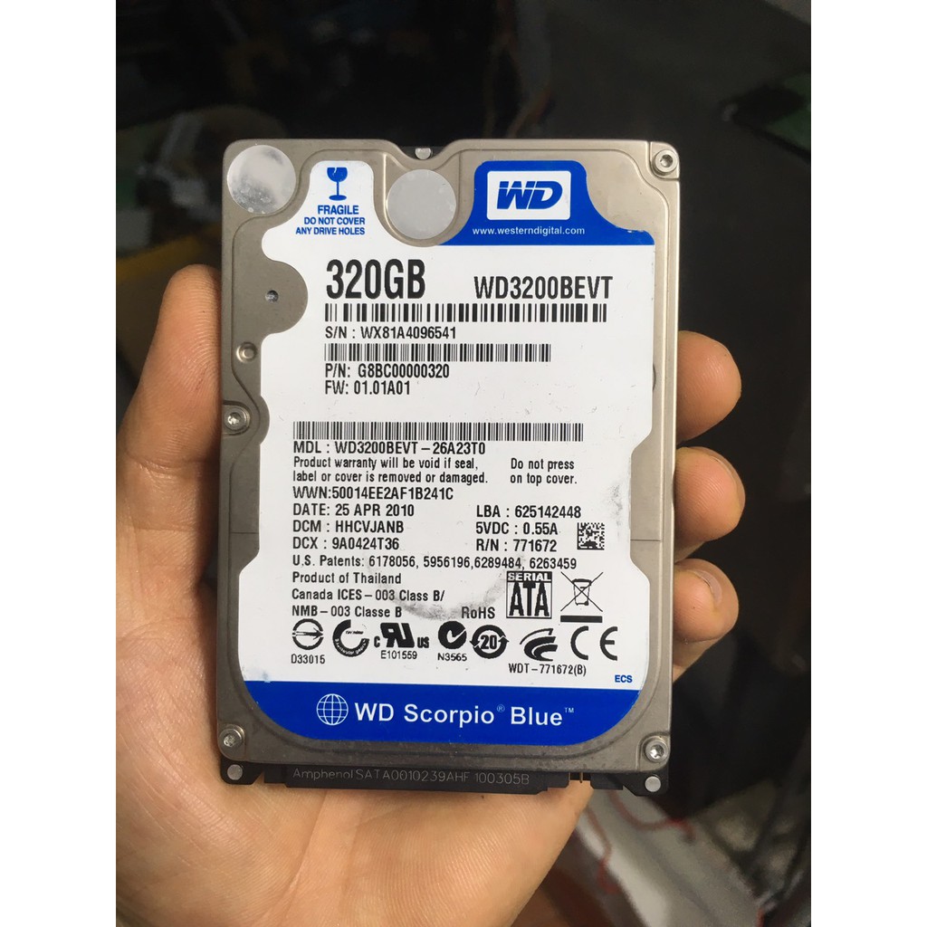 ổ cứng hdd laptop 160gb 250gb 320gb 500gb 750gb 1000gb 1tb hdd 2.5" inch 7mm 9mm mỏng thin slim 5400 7200 all | BigBuy360 - bigbuy360.vn