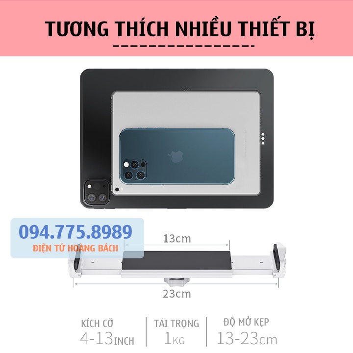 #P67 - P60 Plus / Arm nâng, tay nâng máy tính bảng kẹp cố định vào bàn ErgoTek kiêm giá đỡ kẹp giữ iPad, iPhone, Kindle