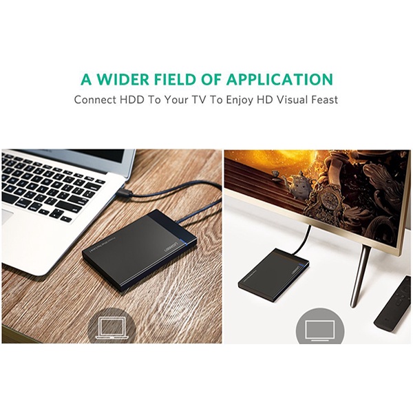 Hộp Đựng Ổ Cứng 2.5 inch USB 3.0 Ugreen 30847 - HDD Box Chính Hãng