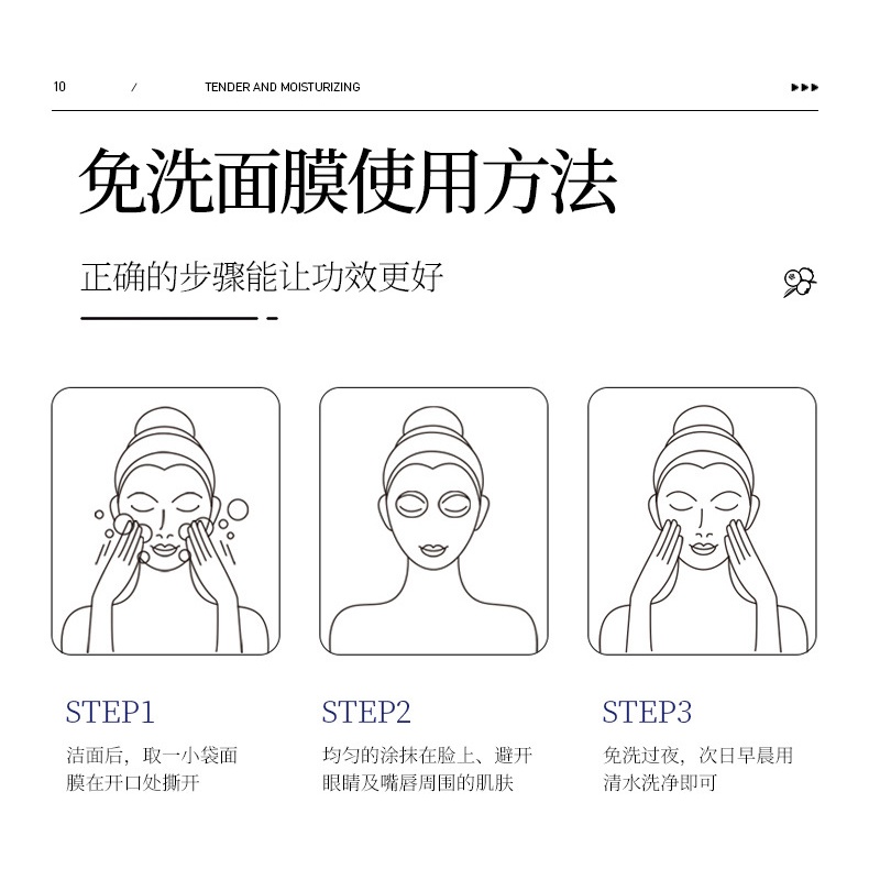 Mặt Nạ Ngủ Dạng Thạch Chiết Xuất Quả Việt Quất Dưỡng Ẩm Làm Sáng Tông Màu Da Dùng Một Lần
