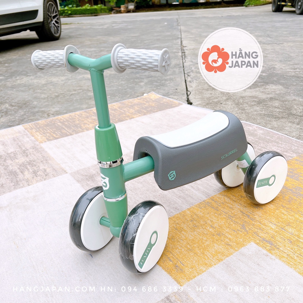 Xe chòi chân 4 bánh MON MON tự cân bằng cho bé đa năng kiểu dáng Hàn Quốc 3 màu xinh xắn