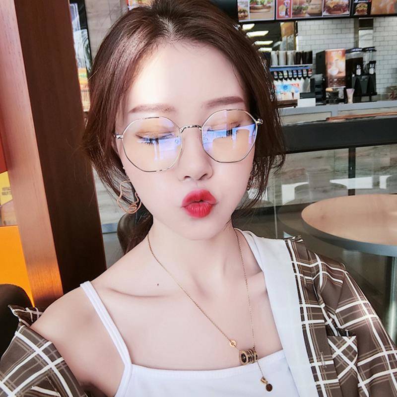 Mắt Kính Gọng Tròn Bằng Kim Loại Chống Ánh Sáng Xanh Phong Cách Cổ Điển Thời Trang Cho Nam Và Nữ