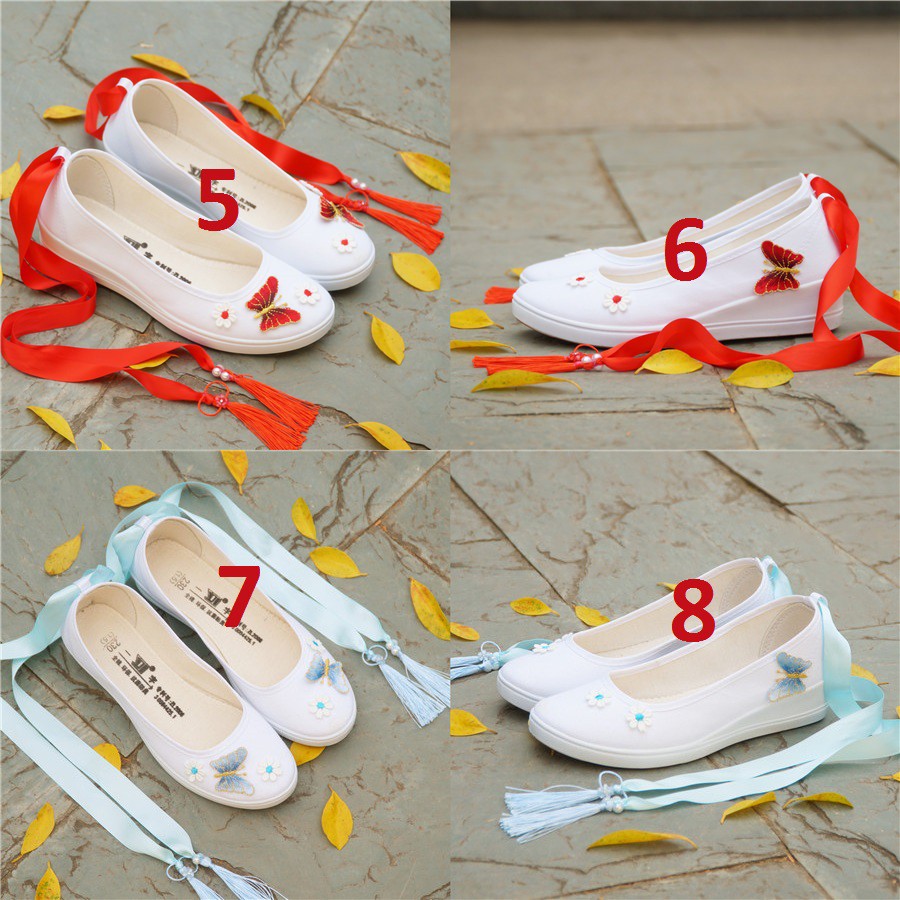[Order] Giày nữ phong cách cổ trang buộc dây cổ chân cực đẹp ( có ảnh thật cuối) | BigBuy360 - bigbuy360.vn
