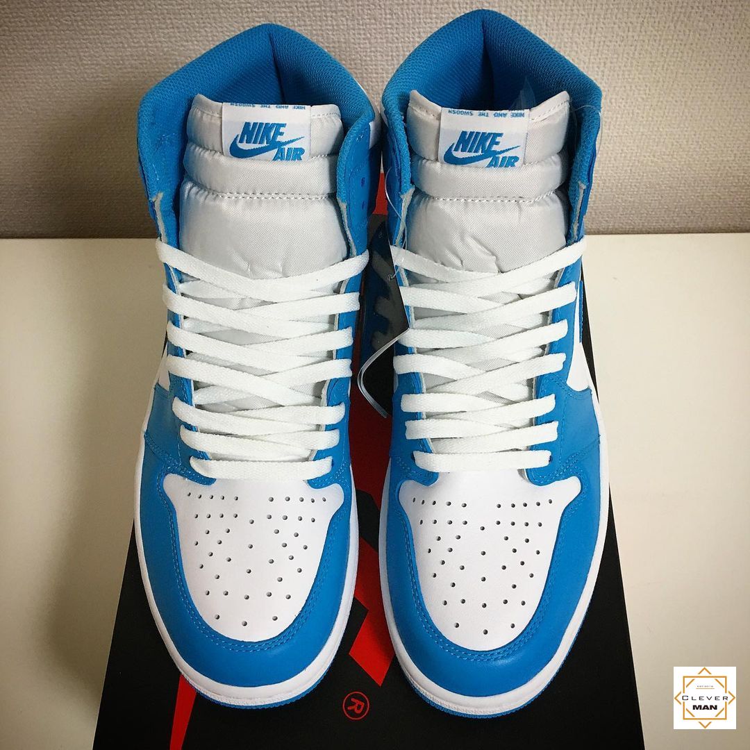 (FREESHIP+FULLBOX) Giày thể thao AIR JORDAN 1 Retro High UNC xanh trắng cổ cao | BigBuy360 - bigbuy360.vn