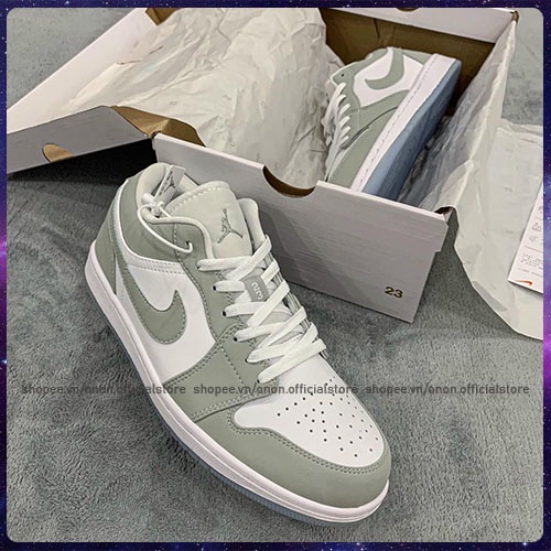 GIÀY THỂ THAO SNEAKER JORDAN 1 LOW GREY, JD1 CỔ THẤP DÀNH CHO NAM NỮ CỰC HOT