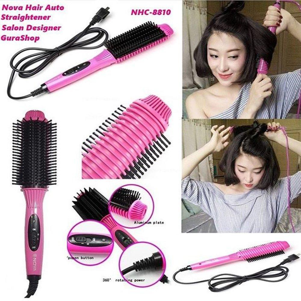 Lược điện uốn tóc thông minh Nova NHC Anti Scald Hair