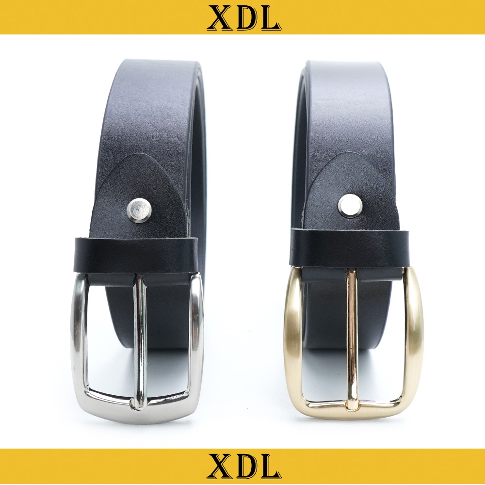 Thắt lưng nam cao cấp, dây lưng da bò thật khóa kim mạ vàng, bạc K1B3T