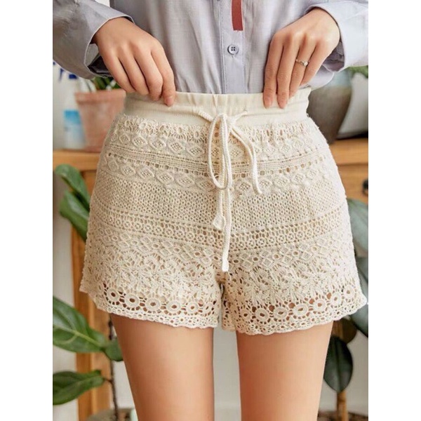 Bikini Ren Đi Biển, Quần Sooc Len Hoa Nhí Quảng Châu 2 Lớp, Quần Bơi Nữ Lẻ [Kèm Ảnh Thật] | BigBuy360 - bigbuy360.vn