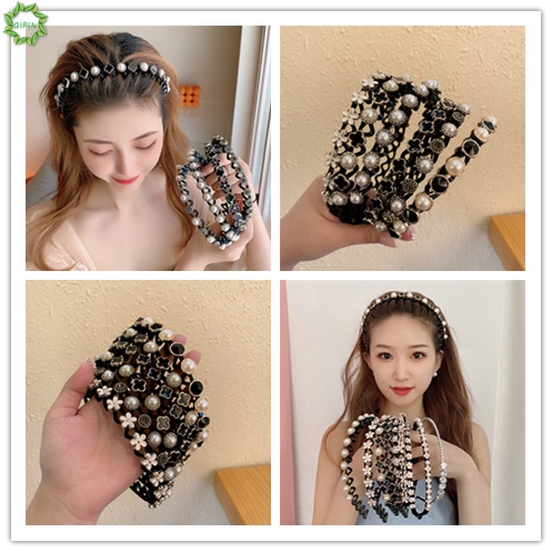 Băng đô đính ngọc trai thời trang Hàn Quốc cho nữ