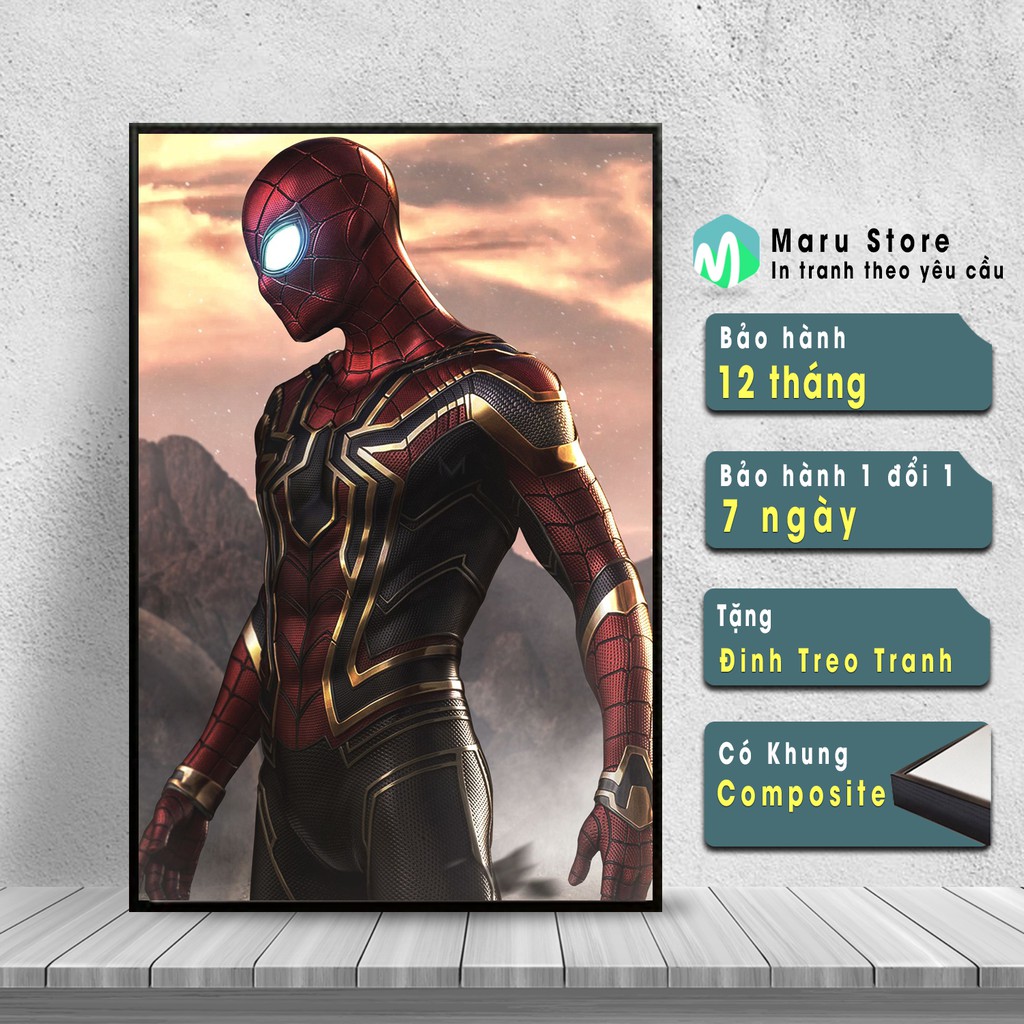 Tranh Treo Tường Canvas Spider Man Trong Series Tranh Marvel