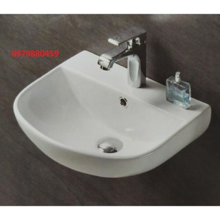 Chậu rửa mặt cao cấp treo tường Keli 511, lavabo nhỏ, bảo hành 10 năm