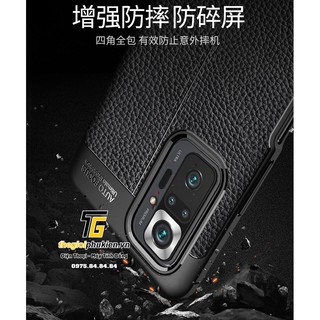 Ốp lưng Xiaomi Redmi Note 10 Pro silicon giả da Auto Focus