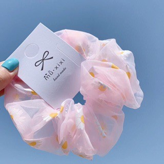 Dây cột tóc scrunchies cúc họa mi xinh xắn Hàn Quốc