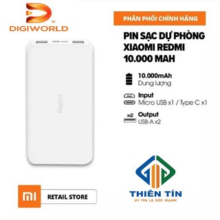Pin sạc dự phòng Xiaomi Redmi 10.000mAh - Chính Hãng DigiWord