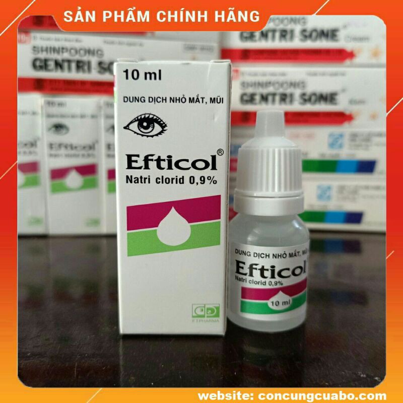 ✅ (Lốc 5 chai) Nước muối nhỏ mắt Efticol