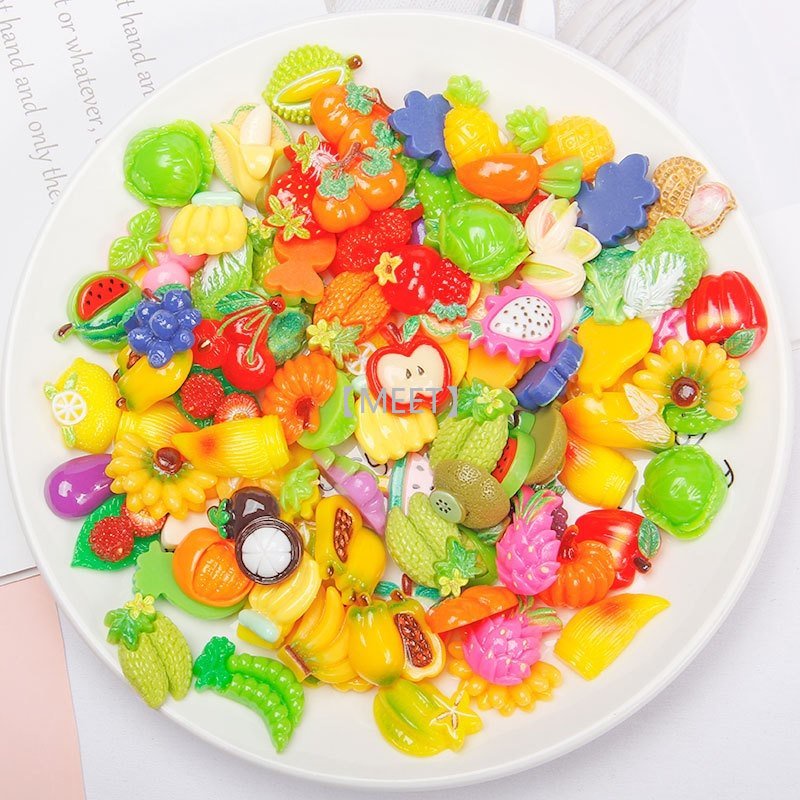 Set 100 Phụ Kiện Trang Trí Túi Bánh Hình Bánh Kem Hoạt Hình Dễ Thương