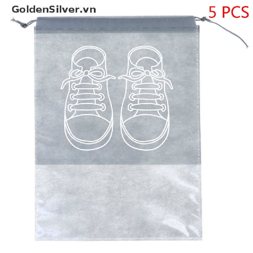 Set 5 túi đựng giày chống thấm nước đa năng tiện lợi cho du lịch