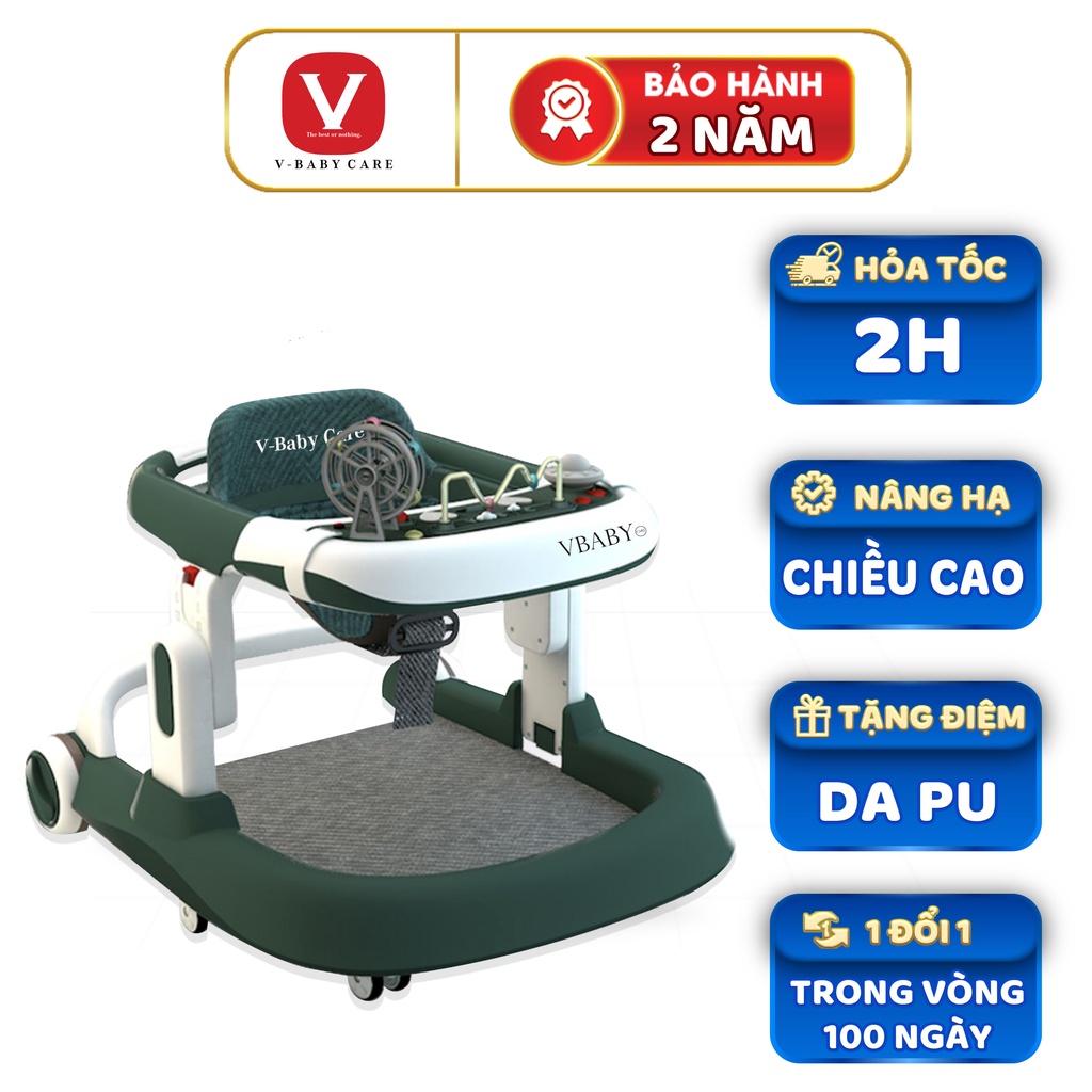 Xe Tập Đi Chữ U Cho Bé 009, Có Bàn Phát Nhạc Kèm Bàn Ăn - Bảo Hành 1 Năm