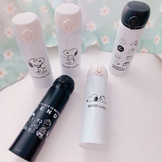 Ly nước giữ ấm in hình snoopy dễ thương xinh xắn