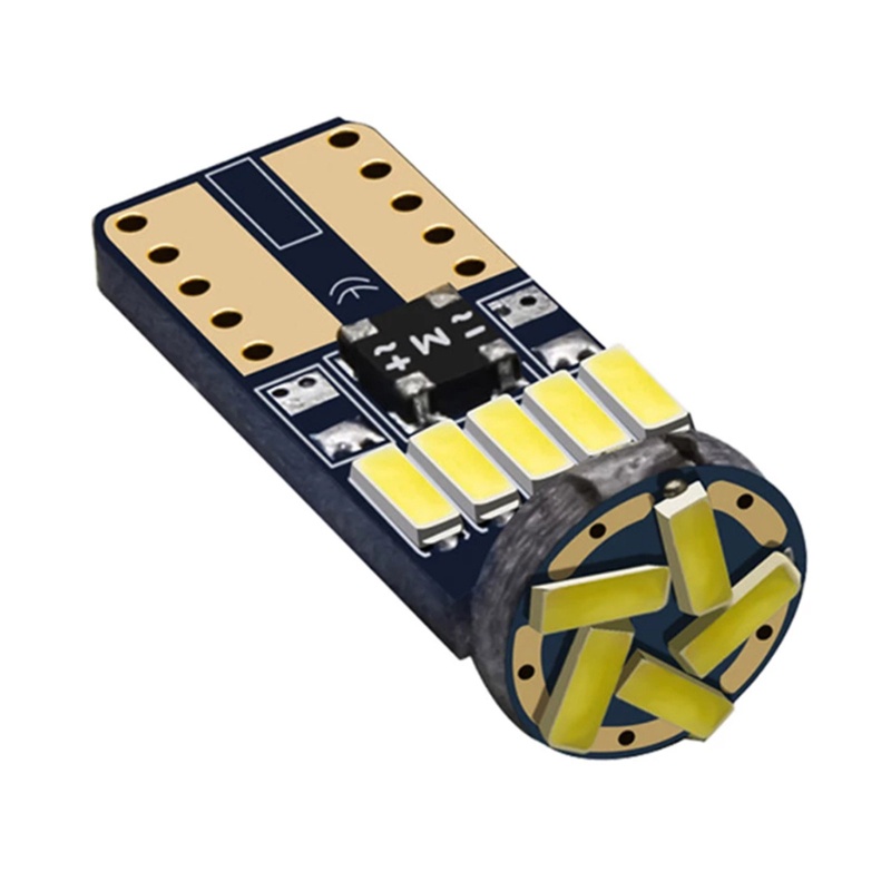 Set 10 Bóng Đèn LED T10 12V 4014 15SMD Dành Cho Ô Tô