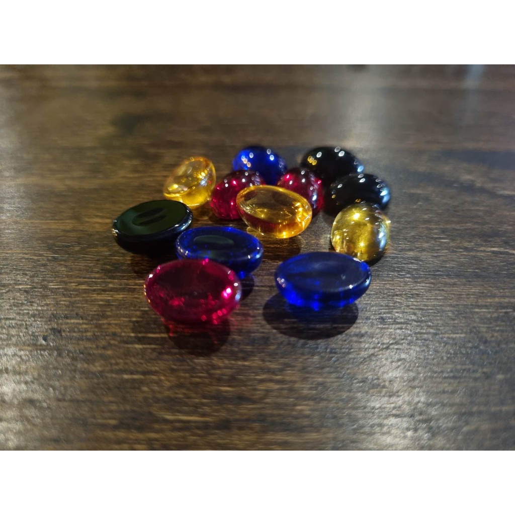 01 Bi thuỷ tinh hình Oval 6 x 10 x 15mm