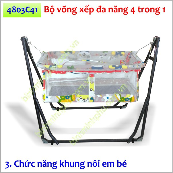 BỘ VÕNG XẾP ĐA NĂNG BÌNH MINH PHÚ 2021 - BẢO HÀNH 12 THÁNG - CÓ TEM SMS CHỐNG GIẢ - MÃ 4803C | BigBuy360 - bigbuy360.vn