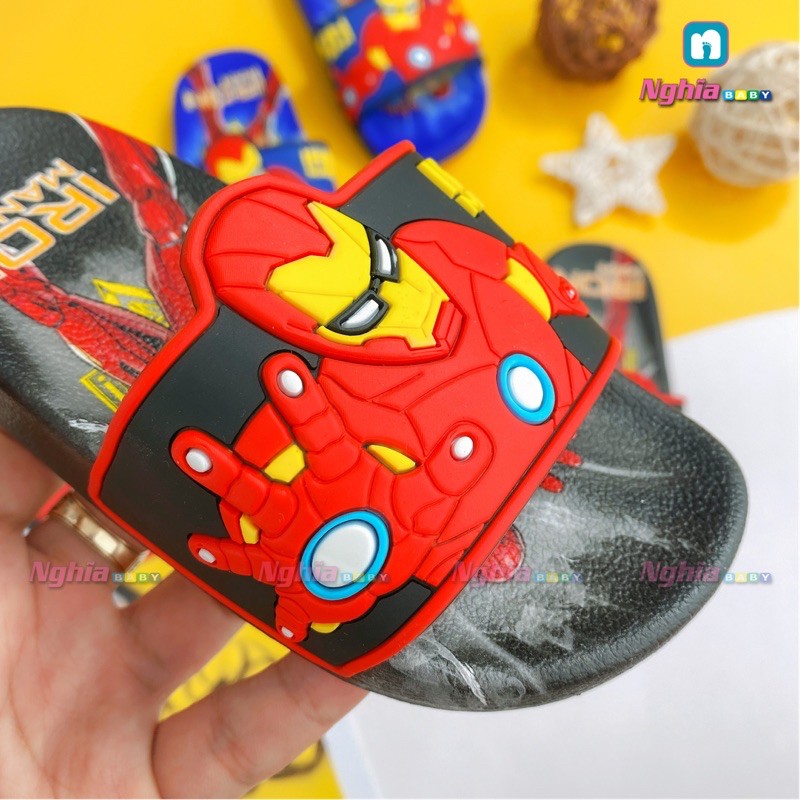 Dép Siêu Nhân Dẻo NGHĨA BABY IRON MAN DP10 Cho Bé Trai