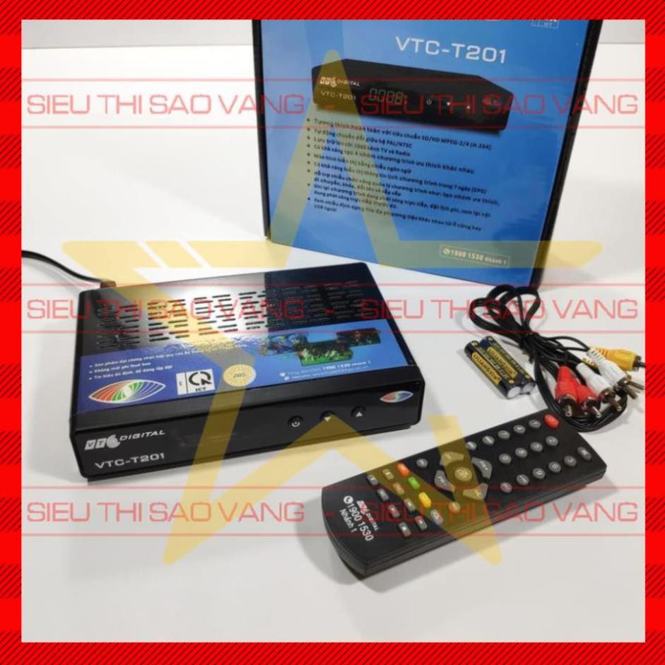 Đầu thu DVB T2 truyền hình mặt đất VTC T201 kỹ thuật số - BH 12 tháng