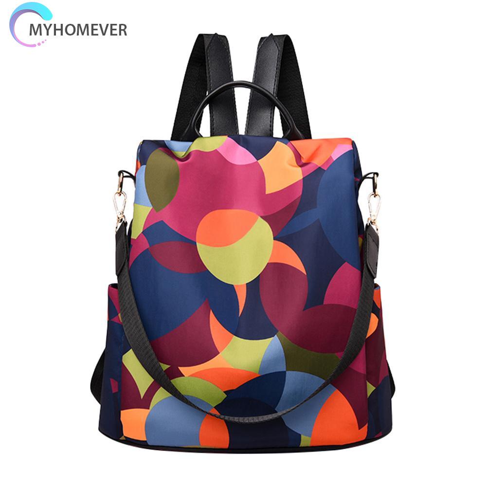 myhomever Women Oxford Multifunction School Bags Girls Casual Anti Theft Backpacks