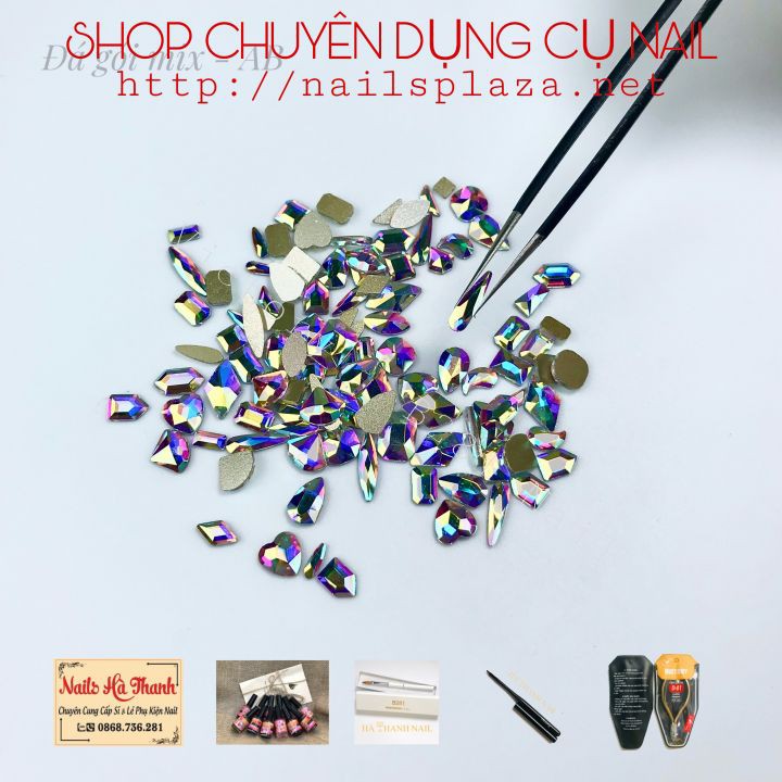 Set Đá Chân Bằng 100 Viên. Phụ kiện Nail