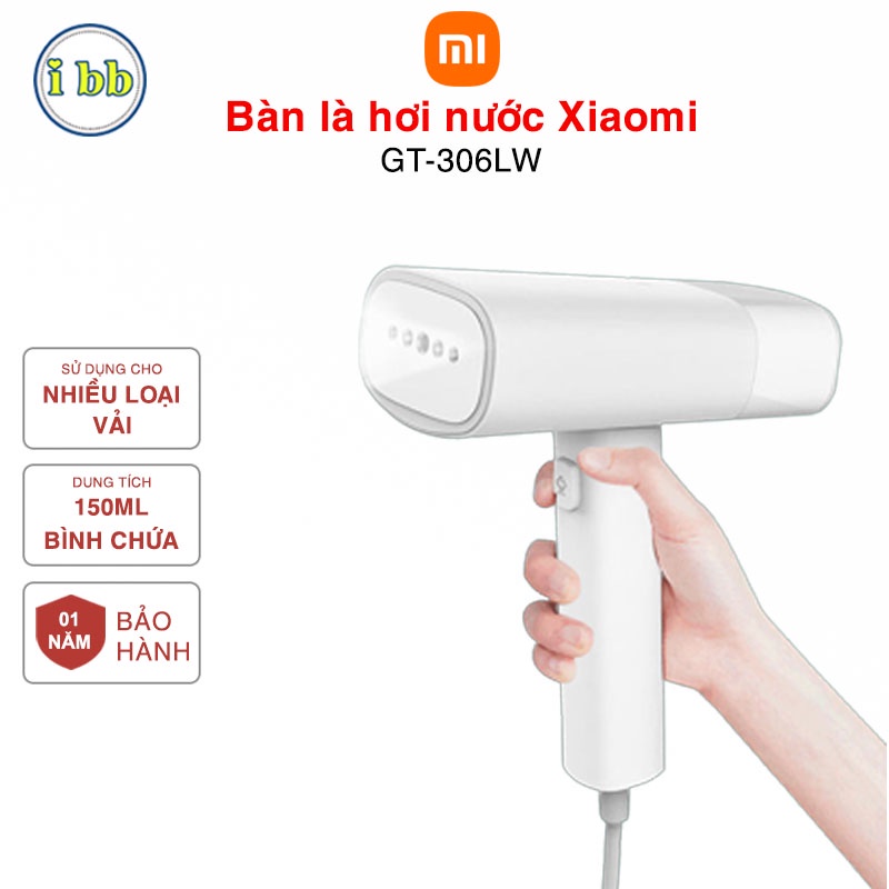 Bàn là hơi nước cầm tay Xiaomi GT 306 - Bàn ủi hơi nước cầm tay CAO CẤP, ủi phẳng mọi chất vải, không mỏi tay khi dùng