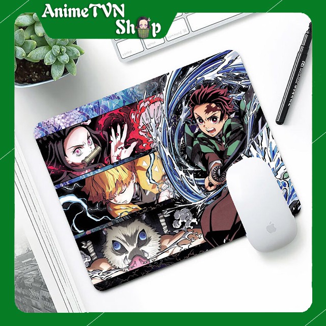 Miếng lót chuột hình Anime/Manga Kimetsu No Yaiba - Hàng cao cấp từ cao su thiên nhiên (24 x 20 x 0.2)