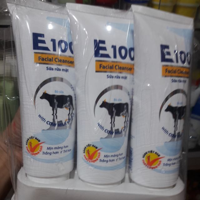 Sữa rữa mặt e 100 bò