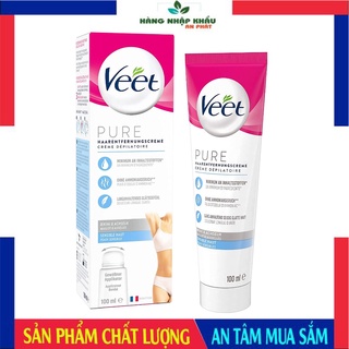 Kem tẩy lông Veet Đức chuyên vùng Bikini, lông nách, tẩy lông tay chân, body, 100ml