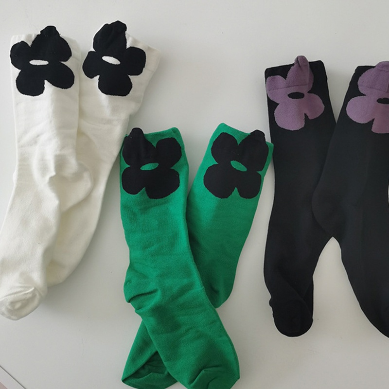 Xixi Đôi Tất Chân Cotton Họa Tiết Hoa Thời Trang Nhật Hàn Dành Cho Nữ