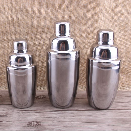 Bình Lắc Shaker Pha Chế Cocktail Chất Liệu Inox Dung Tích 350ml~700ml